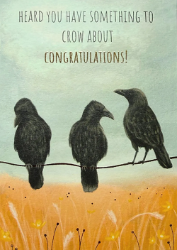 Crows Congratulations Card