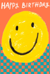 Smiley Face Birthday Card