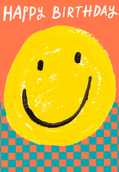Smiley Face Birthday Card