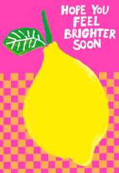 Brighter Lemon Get Well Card