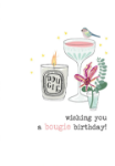 Bougie Birthday Card