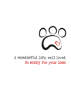 Pet Paw Sympathy Card