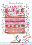 Strawberry Cake Birthday Card