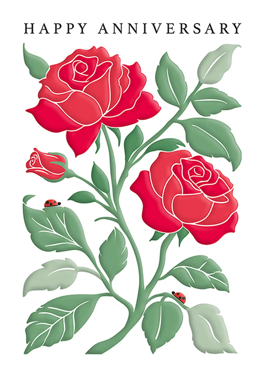 Roses Anniversary Card