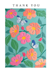 Flowers Thank You Card