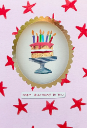 Cake Die Cut Birthday Card