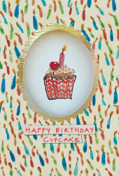 Cupcake Die Cut Birthday Card