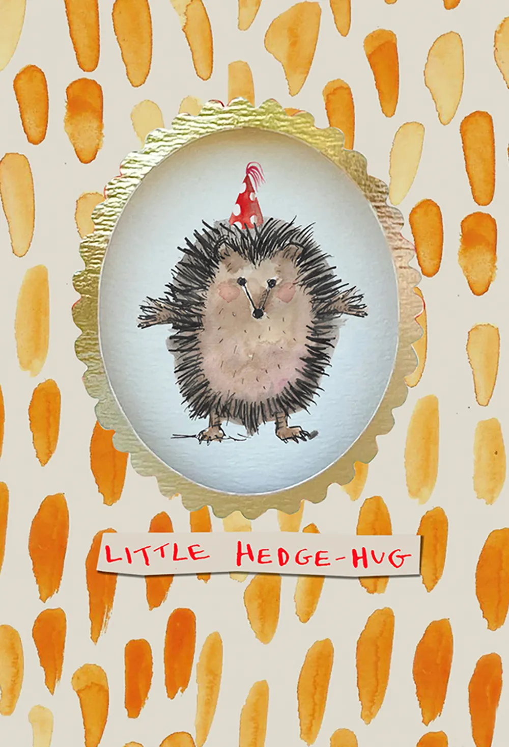 Hedge Hug Die Cut Friendship Card