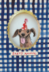 Dog Party Die Cut Birthday Card