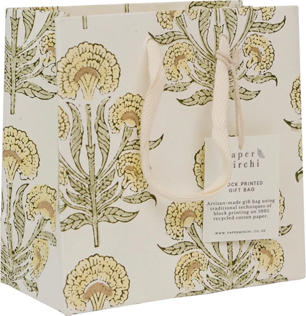 Aurora Buttercream Handmade Small Gift Bag