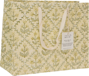 Lattice Buttercream Handmade Medium Gift Bag