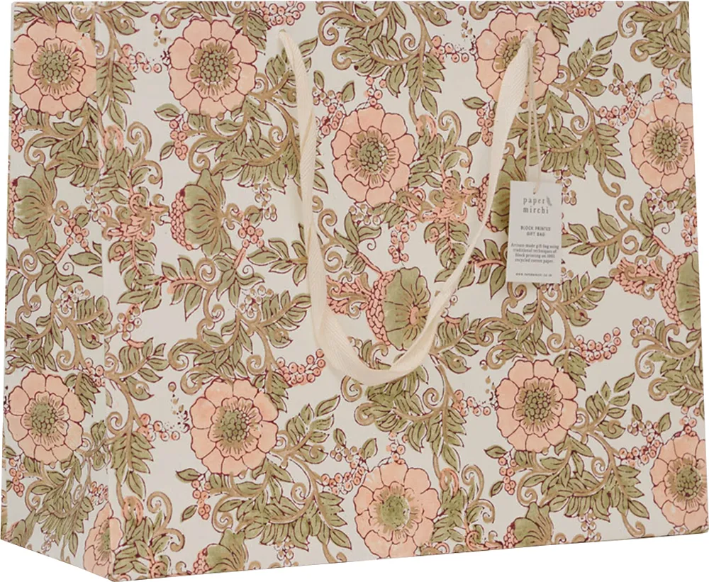 Rose Terracotta Handmade Large Gift Bag