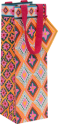 Floral Fusion Bottle Gift Bag