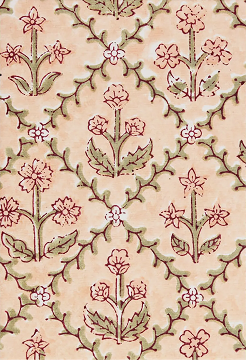 Floral Lattice Handmade Blank Card