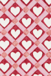Love Red Check Handmade Blank Card