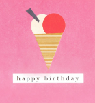 Ice Cream Cone Birthday Card