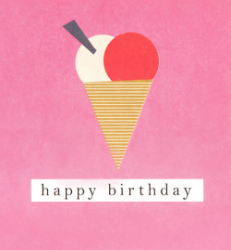 Ice Cream Cone Birthday Card