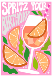 Spritz Birthday Card