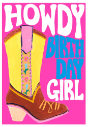 Howdy Birthday Card