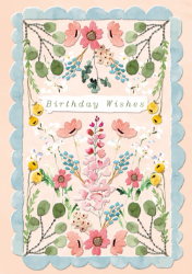 Flowers Garden Birthday Card