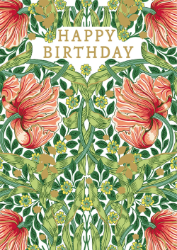 Poppies Birthday Card
