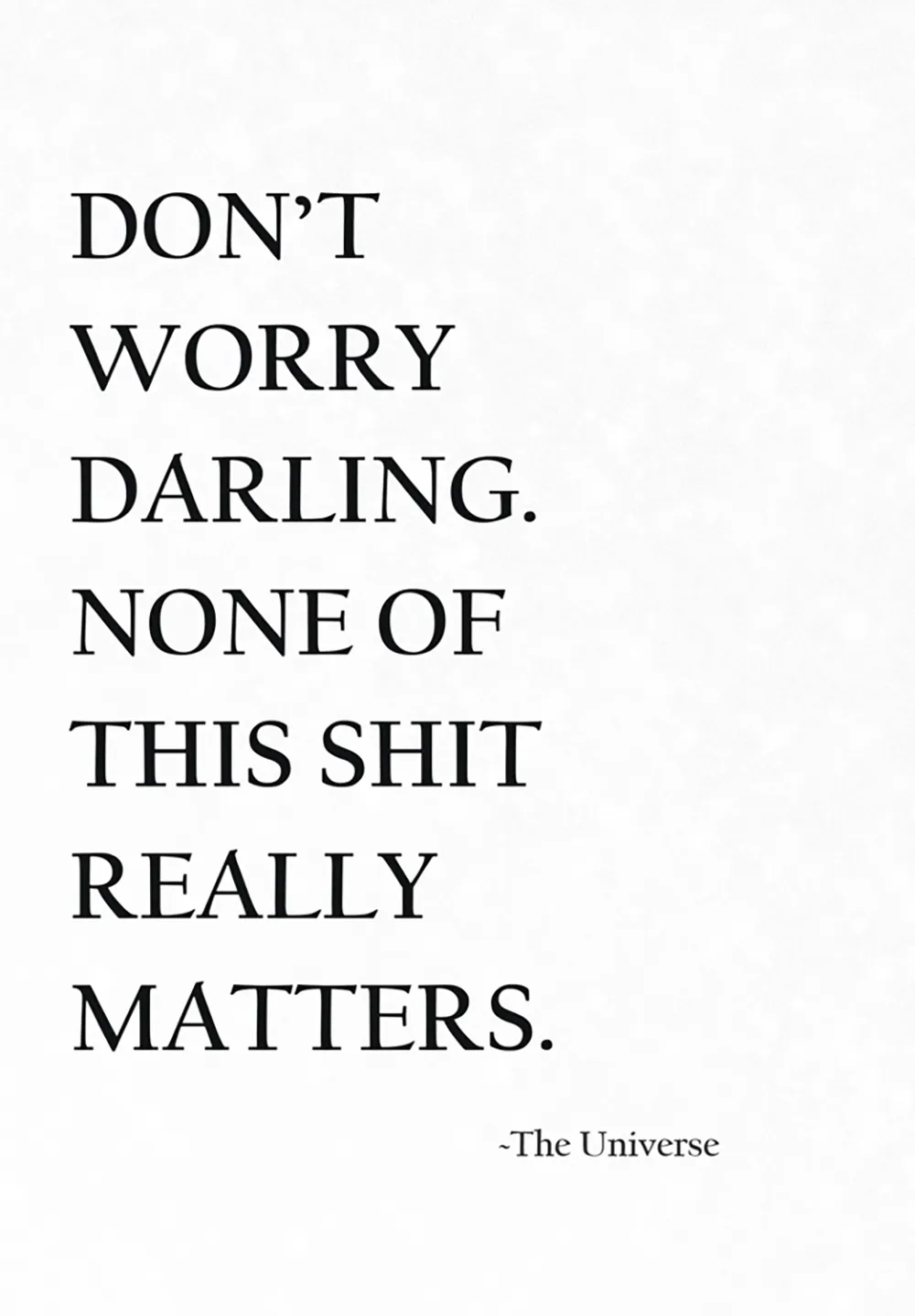 Don'T Worry Friendship Card