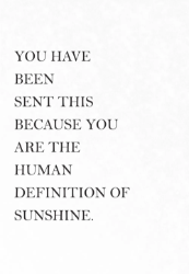 Human Sunshine Friendship Card