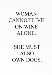 Wine & Dogs Friendship Card