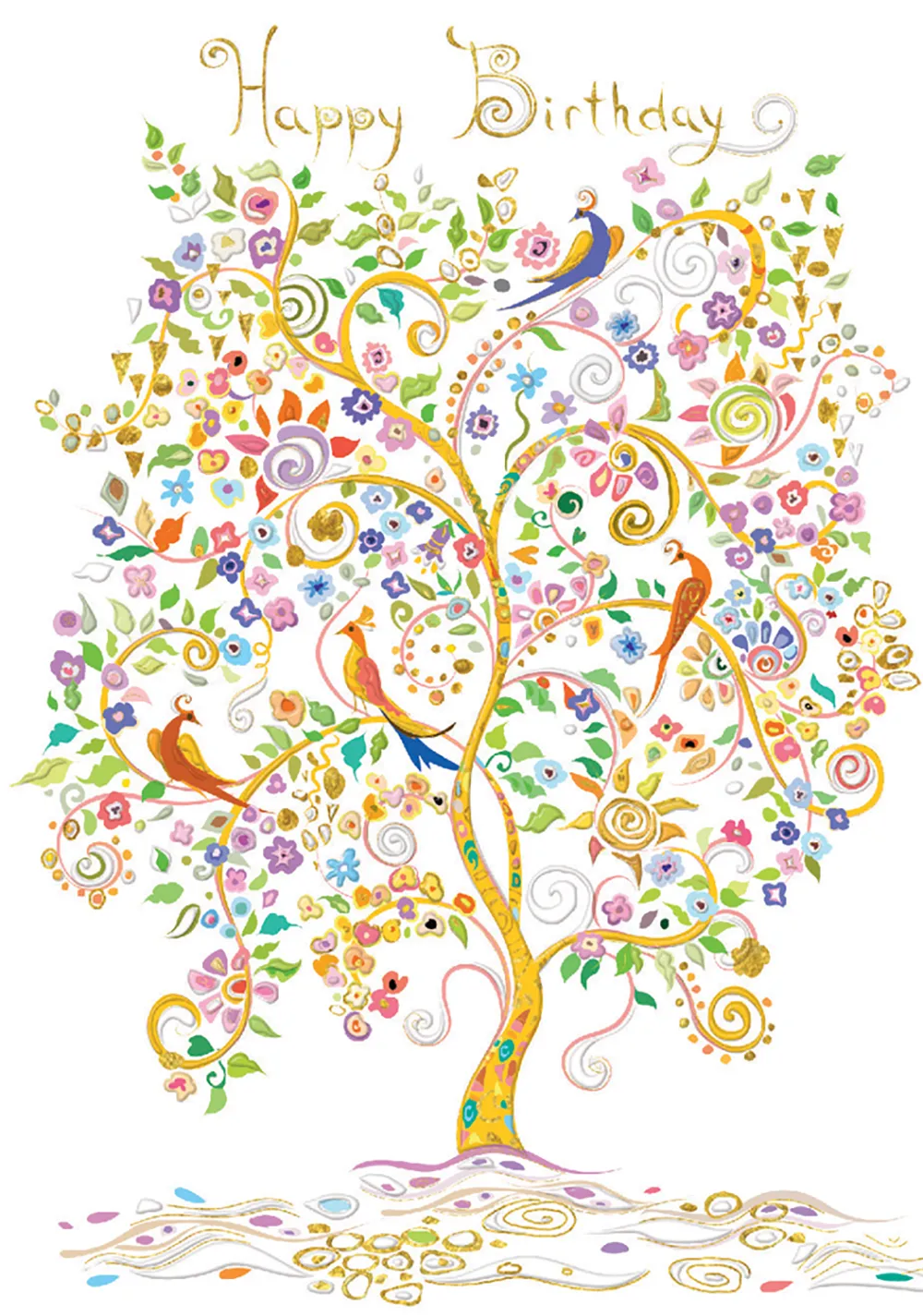 Paradise Tree Birthday Card