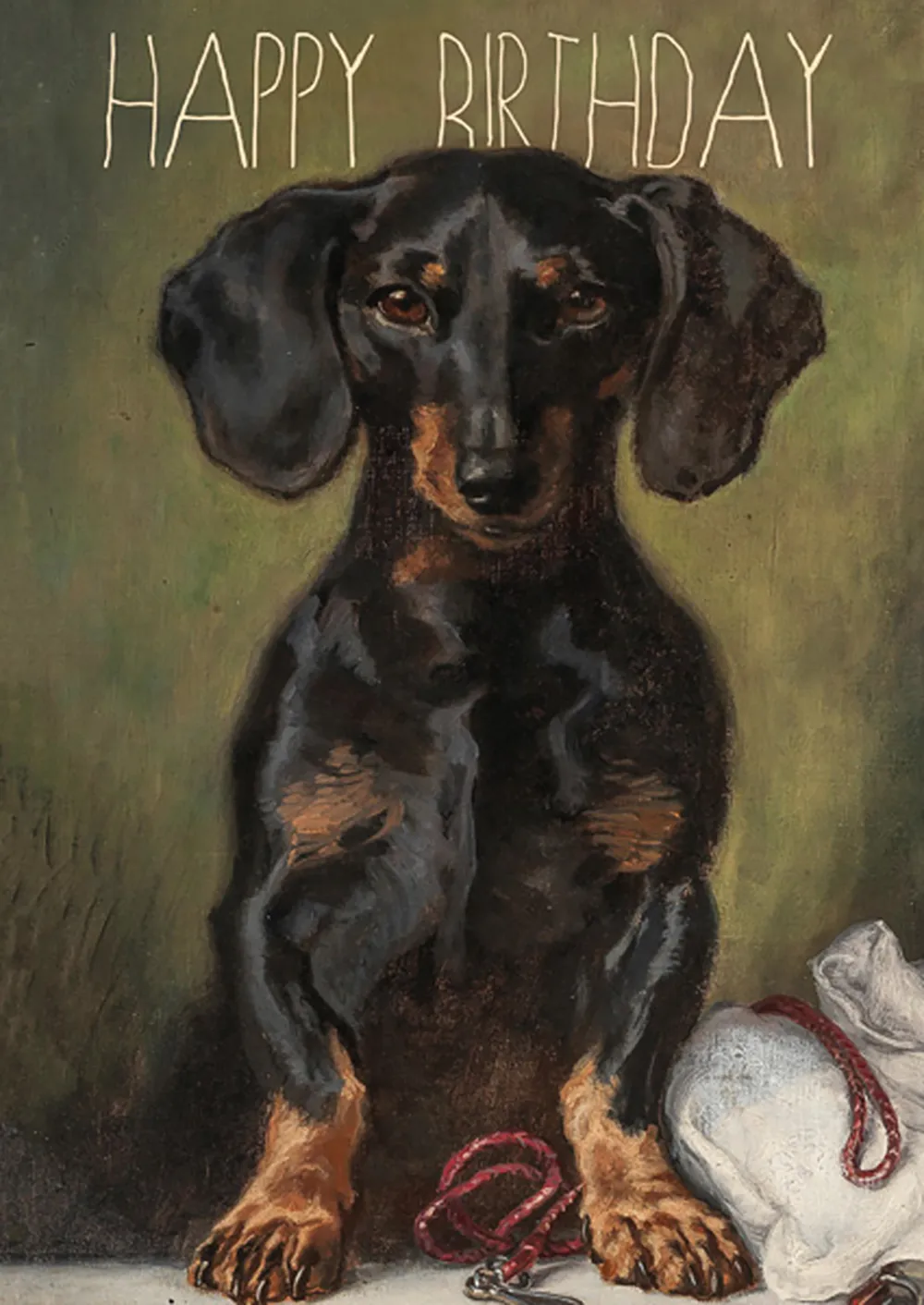 Weiner Dog Birthday Card