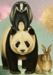 Badger Panada Bun Blank Card