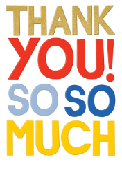 So So Much Thank You Card