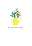 Flower Can Birthday Card