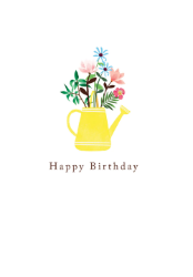 Flower Can Birthday Card