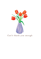 Vase Thank You Card