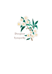 Flower Branch Sympathy Card