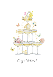 Champagne Congratulations Card
