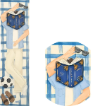 Relax Boy Quilling Bookmark