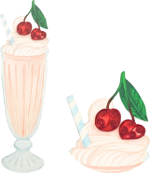 Milkshake Quilling Bookmark