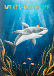 Party Shark Fintasic Birthday Card