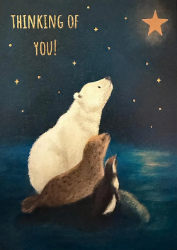 Polar Bear Thinking Of You Card