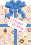 Dessert Present Birthday Card