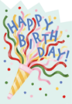 Party Popper Birthday Card