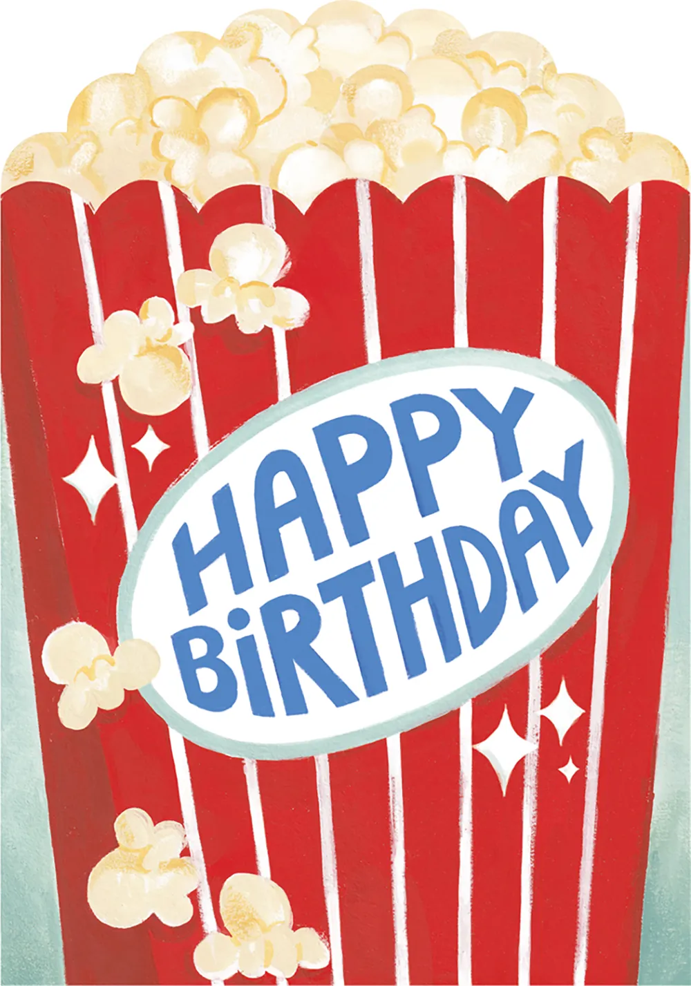 Popcorn Birthday Card