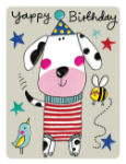 Cute Dalmatian Birthday Card