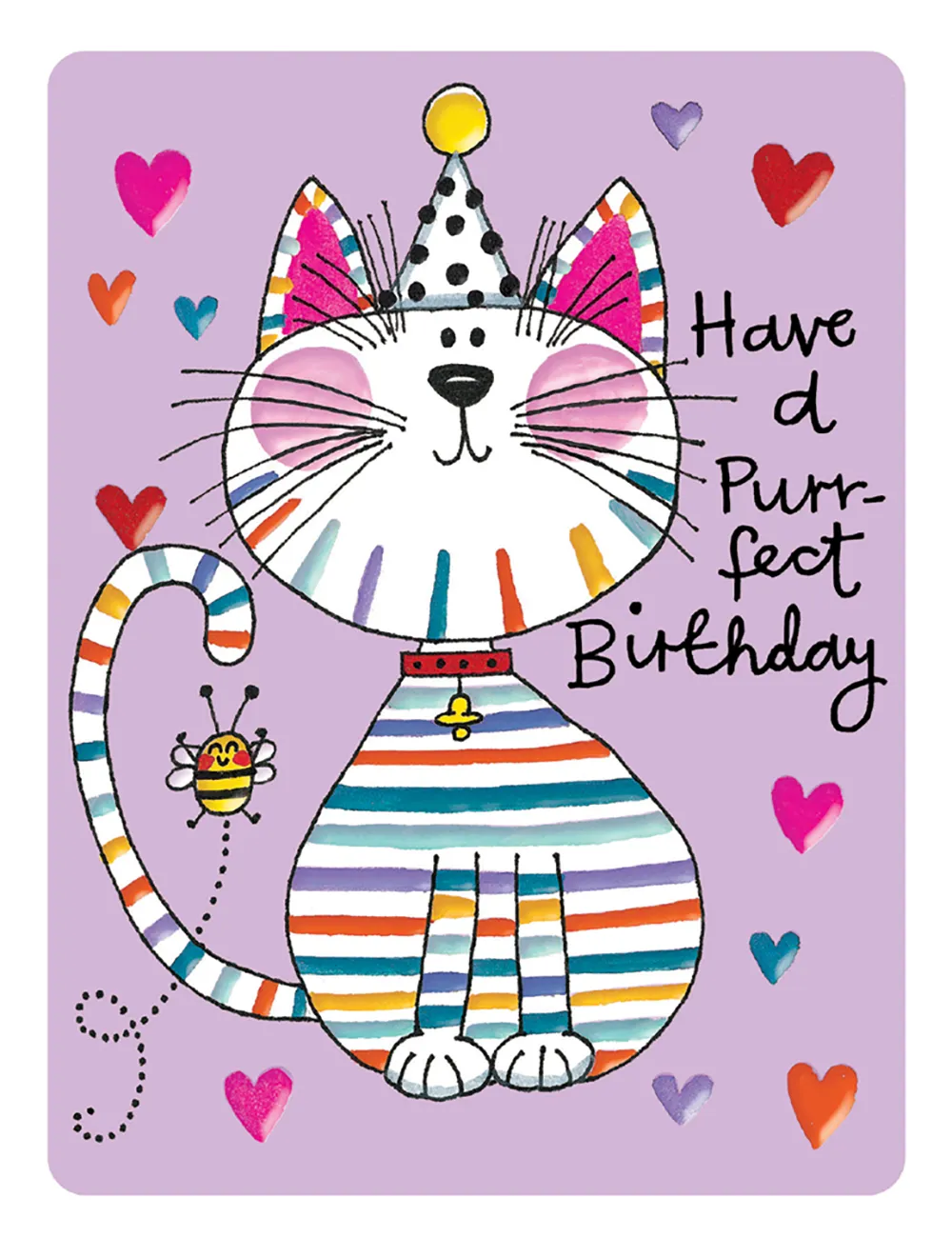 Cute Purrfect Cat Birthday Card