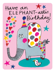 Cute Elephantastic Birthday Card