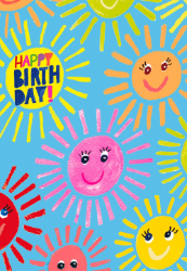 Smiley Sunshine Birthday Card