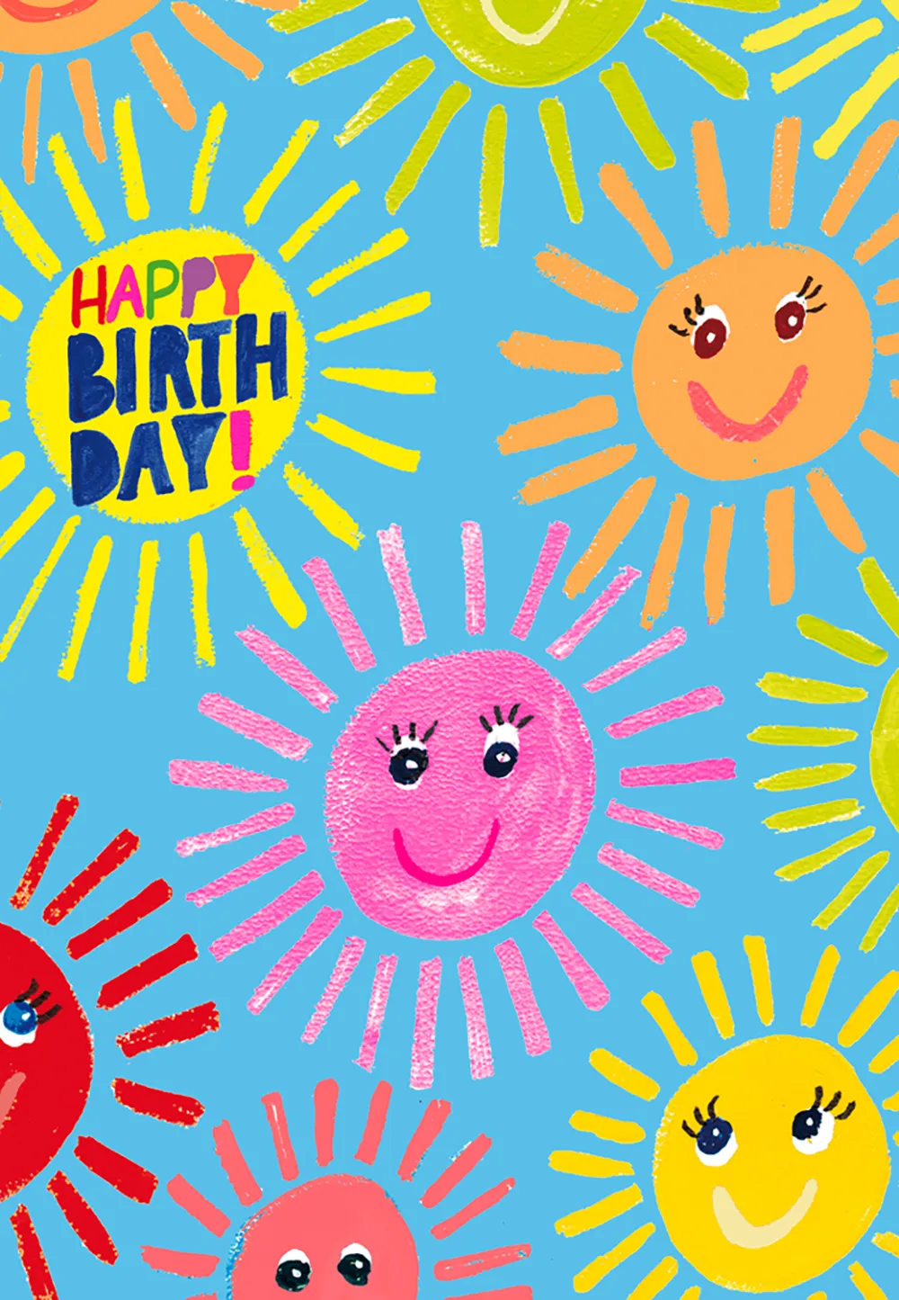 Smiley Sunshine Birthday Card