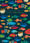 O-Fish-Ially Old Birthday Card